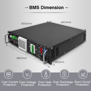 GCE high voltage BMS(HV BMS) 2U 50A 120V-500V BMS With Parallel Functiofor