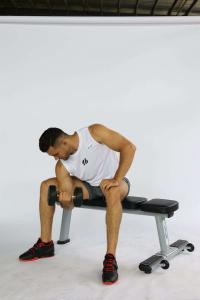 China Flat Bench Steel Weight Training Equipment With Plate Foldable Barbell For Home Use Versatile Bench Press factory