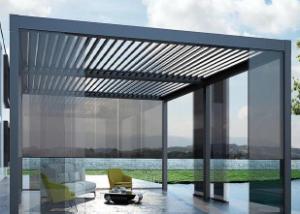China Louvered Anodic Oxidation 260mm Blade Aluminum Pergola factory
