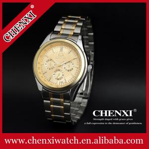 China T018A6 Quartz Stainless Steel Back Watch Water Resistant Watches 3ATM Gold Quartz Watch on sale