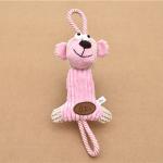Bite Resistance Plush Pet Toys Cotton Material Printing Logo 44 * 17CM 125G
