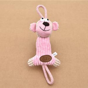 China Bite Resistance Plush Pet Toys Cotton Material Printing Logo 44 * 17CM 125G factory