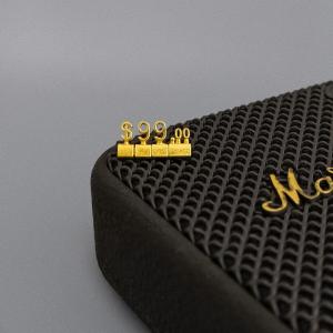 China 3D Metal Pricing Systems 8 mm Price Cubes Retail Price Display Tags factory