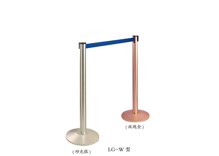 Stainless Steel Railing Stand Silver/Golden Crowd Control Stanchion with Tabby Retractable Belt Rust-Resistant