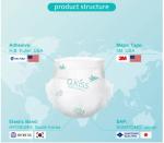 Free sample magic tape baby diaper huge absorphtion soft breathable waist stick