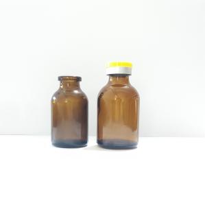 China Amber Molded Sodium Calcium Bottle For Injection factory