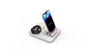 China Green Fast Charge Wireless Charging Pad Made of ABS PC factory