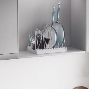 China DISTANT MOUNTAINS Series Foldable Kitchen Organizer Expandable Pot Lid Holder Pan Holder factory