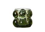 Hand Made 68mm Colored Dot Design Glass Candle Holder