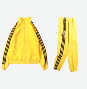 China Dry Fitted Striped 100% Cotton Mens Sports Tracksuits High Street Style factory