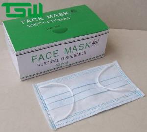 China Single Use Malleable Nose Band Disposable Nonwoven Face Mask factory
