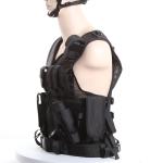 Black Police Swat Vest With Pouches & Belt , Molle Military Tactical Vest