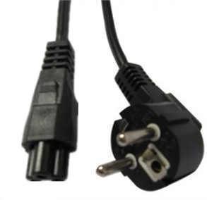 China Custom Eu Plug Cable , European Laptop Power Cord PVC Copper Material factory
