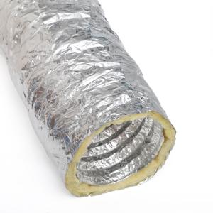 China 10 M Length Insulated Flexible Duct With Thermal Insulation 4&quot; 24&quot; Diameter factory
