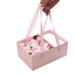 Custom Luxury Rigiding Portable Flower Gift Box With Ribbon Other Gift Craft