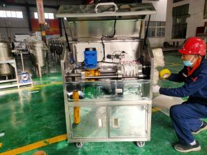China Pilot Membrane Type Filter Press Wastewater Portable Sludge Press Machine factory