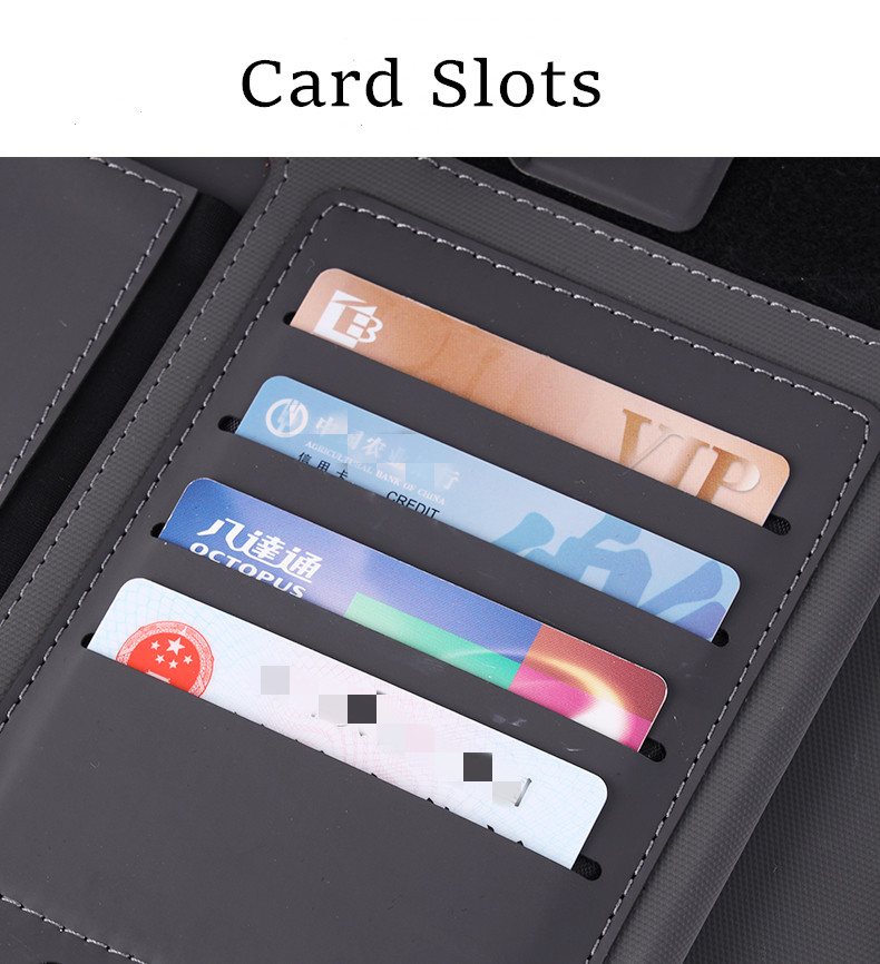 Multifunctional Waterproof Power Bank Notebook Portfolio Leather Material