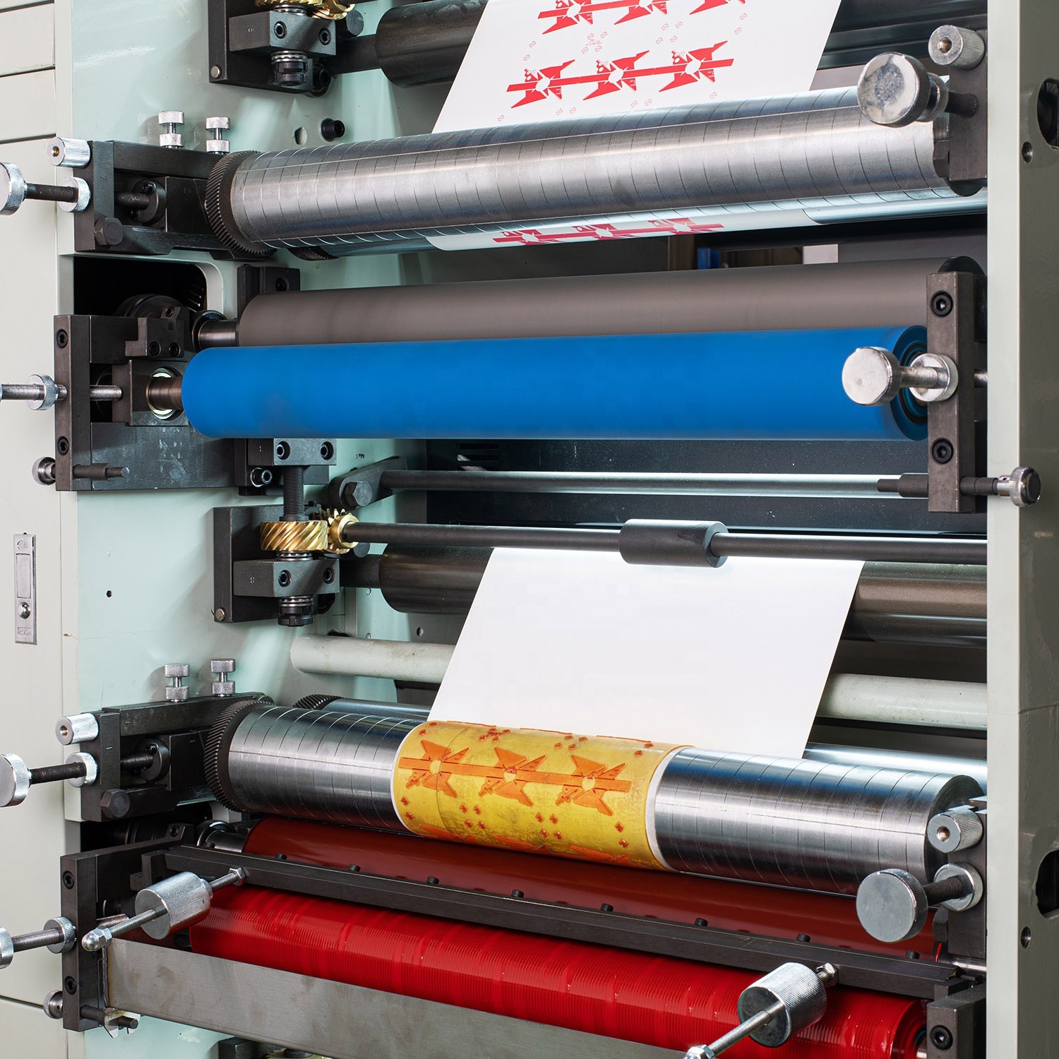 850mm 60m/Min Kraft Paper Carton Box Flexo Printing Machine 6 Color Printing Machine