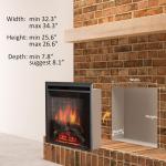 Experience the Warmth and Ambiance of AJUNION Modern 33inch Electric Fireplace