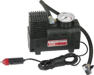 China Fast Inflation Black Plastic Car Air Compressor DC12V For Different Tires factory