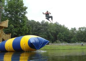 China Rent Wonderful Water Blob Jumping Pillow For Inflatable Water Games factory