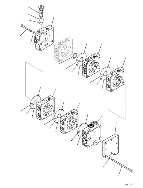 7231413300 Master Control Valve For Komatsu D39EX-22 D39PX-22 D31EX-22 D31PX-22
