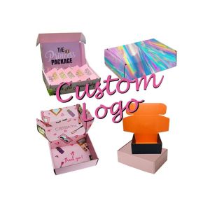 SGS Customizable Cosmetic Paper Packaging Makeup Shipping Boxes With Logo