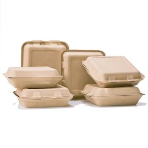 China Eco Food Serving Tools Biodegradable 1000ml Takeaway Food Container factory