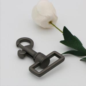 China Europe &amp; America style zinc alloy black 32 mm dog snap hook with hanging plating factory