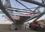 Silver Galvanized Steel Framed Bridge For Industrial Applications