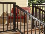 Modular Aluminum Railing Kits Quick Assembly , Aluminum Stair Railing OEM Logo