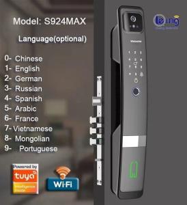 China 3D Face ID Door Lock Aluminum Alloy Smart Door Lock Face Recognition factory
