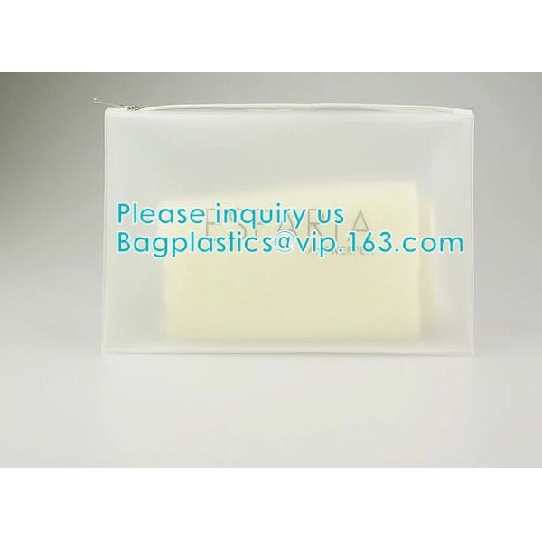 Environmental Material Customized EVA PVC CPE Frosted Slider Bag Zipper Bag, Slider Zipper Pouch