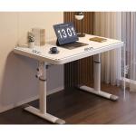 Small Office Coffee Standing Table Mail Packing Custom White Wood Manual Standup