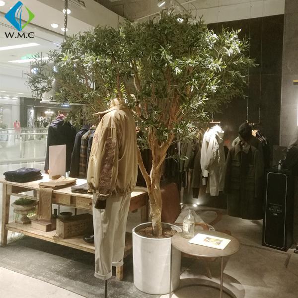 Customized Fake Indoor Olive Tree , Artificial Bonsai Tree For Restaurant