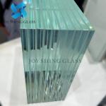 8mm Black Laminated Glass PVB Sound Insulation Tempered Laminated Glass