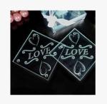 New creative promotion gift product wedding gift glass coaster cup cushion