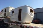 Molded Lightweight Fiberglass Travel Trailer Frp Cargo Trailer ISO9001