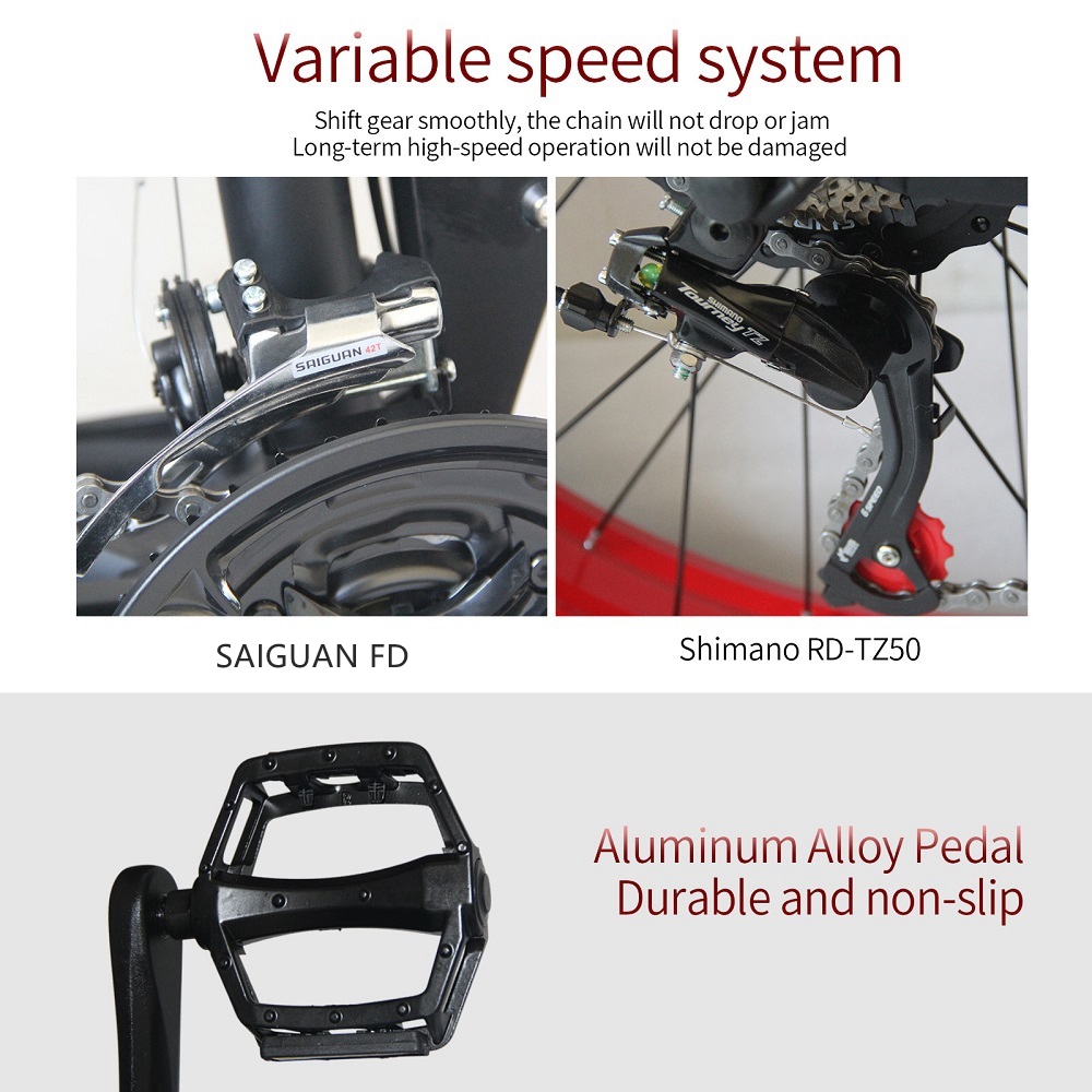 EU Quality 26x4.0 inch Fat Tire Folding E-Bike 1000W Motor 13AH Lithium Battery 21-Speed Electric Bike Dual Crown Downhill Fork
