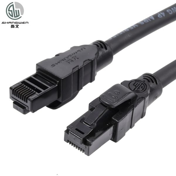 China UTP Shielded CAT6 Network Cable with RJ45 Connectors and 100% Oxygen-free Copper CE UL Certified factory