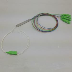 China Fiber Optic PLC Splitter/Coupler 1×4 SC/APC Connector with mini tube factory