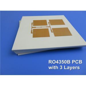Rogers RO4350B Rf Pcb Boards 3 Layer 1.7mm ENIG