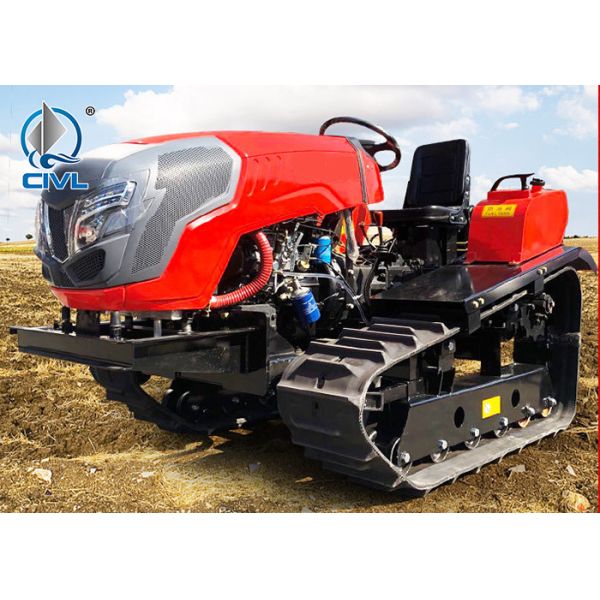 22-50hp Crawler Rotary Tiller / Agricultural Orchard Diesel Fertilization Micro Tiller / Pastoral Management Machine