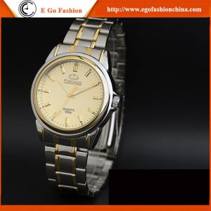 China 005A Fashion Jewelry Watches for Man Stainless Steel Watch Quartz Analog Watch Gold Watch factory
