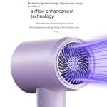 2000W Purple High Speed Blue Ray Negative Ion Revair Hair Dryer Temperature