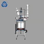 Double Layer Glass Reactor PTFE Sealing Stainless Steel Frame