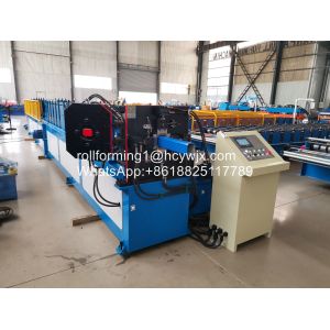 China High Precision Downspout Roll Forming Machine with Cr12 Roller Material and Delta PLC on sale