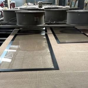 China Silk Screen Ceramic Frit Flat Tempered Printing Glass for Hotel Shower/Decoration Door factory