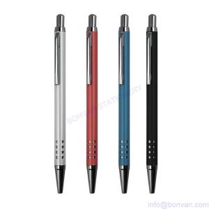 China jump metal pen,push metal pen,24 holes metal pen for logo promotion factory