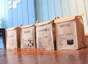 China Fashion linen collapsible toys jute storage basket,OEM Foldable Laundry Basket Gift Jute Storage Basket For Clothes factory
